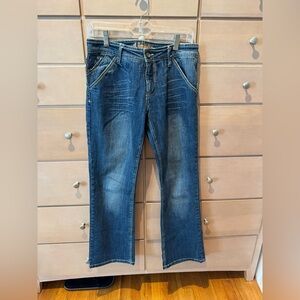 d. jeans Womens Medium Blue Straight-Leg Denim Jeans Size 6P